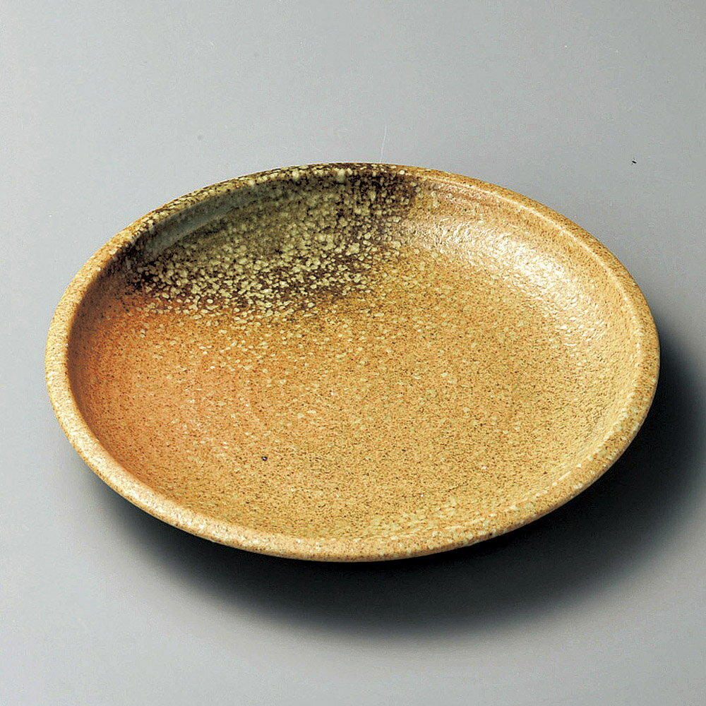 樂天商城 - 丸皿 京唐津くくり手8.0丸皿 [ 24.5 x 3cm ] | 中皿 デザート皿 取り皿 人気 おすすめ 食器 業務用 飲食店 カフェ うつわ 器 おしゃれ かわいい ギフト プレゼント 引き出物 誕生日 贈り物 贈答品