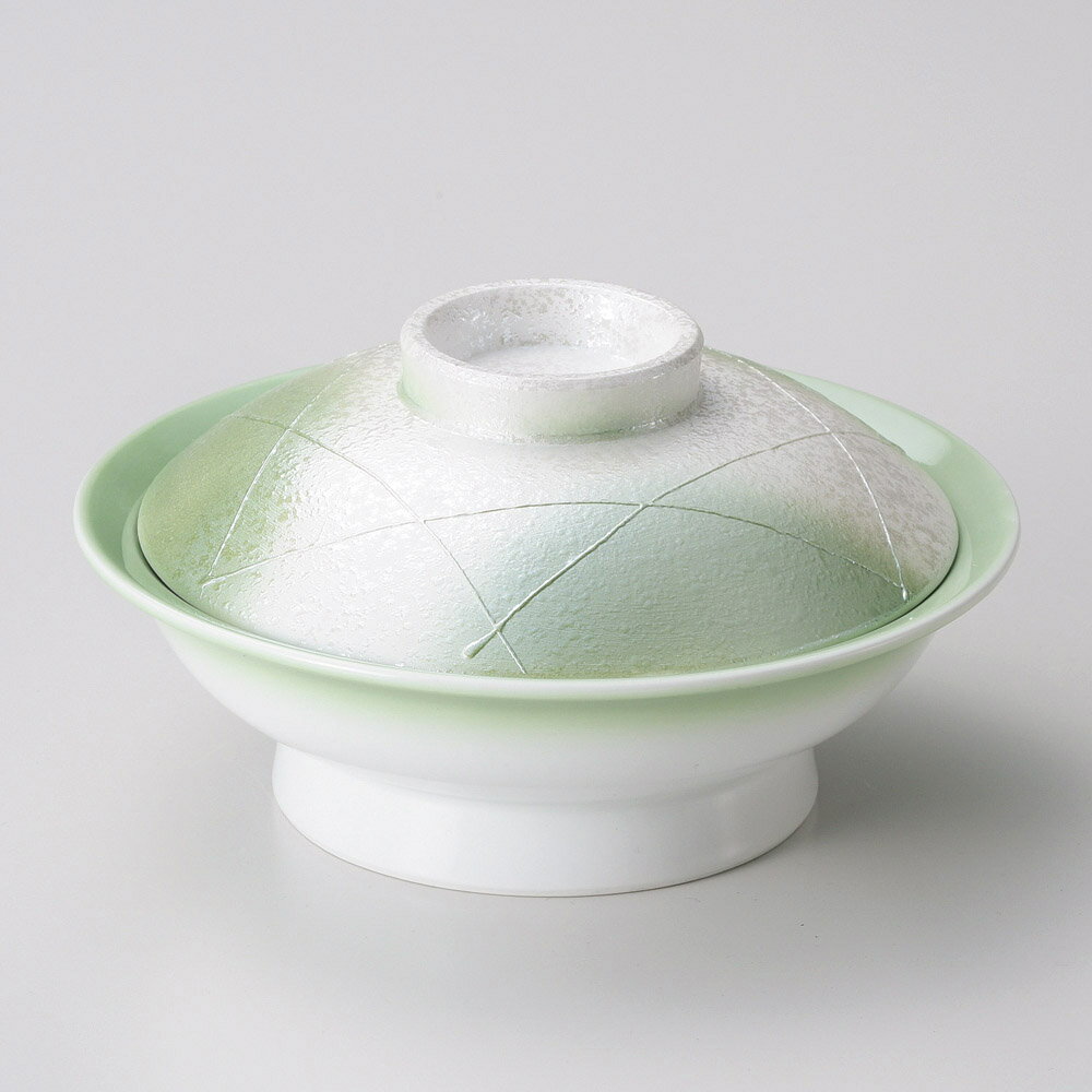 蓋向 ヒワグリーンラスター平蓋向 [ 17.1 x 9.1cm ] | 煮物 料亭 旅館 割烹 碗 人気 おすすめ 食器 業..