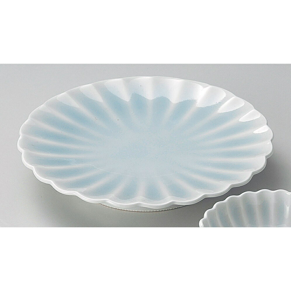 天皿 青白磁菊型天皿 [ 20.3 x 3.2cm ] | 天婦羅 天ぷら テンプラ おすすめ 人気 食器 業務用 飲食店 カフェ うつわ 器 おしゃれ かわいい お洒落 可愛い ギフト プレゼント 引き出物 内祝い 結婚祝い 誕生日 贈り物 贈答品