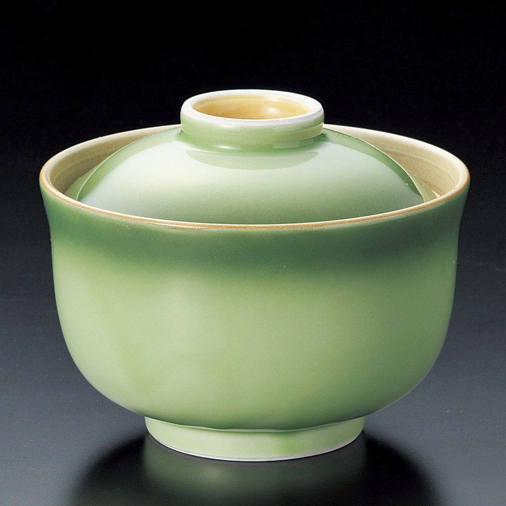 円菓子 緑彩円菓子碗 [ 12.2 x 9.4cm ] | 煮物 料亭 旅館 割烹 碗 人気 おすすめ 食器 業務用 飲食店 カフェ うつわ 器 おしゃれ かわいい ギフト プレゼント 引き出物 誕生日 贈り物 贈答品