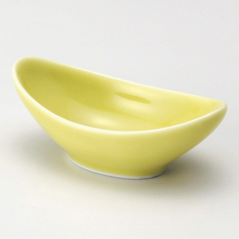 珍味 月型珍味黄 [ 8.7 x 4.4 x 3.3cm ] | 珍味 小付け 小鉢 小皿 お漬物 薬味入れ おすすめ 人気 食器 業務用 飲食店 カフェ うつわ 器 おしゃれ かわいい お洒落 可愛い ギフト プレゼント 引き出物 内祝い 結婚祝い 誕生日 贈り物 贈答品