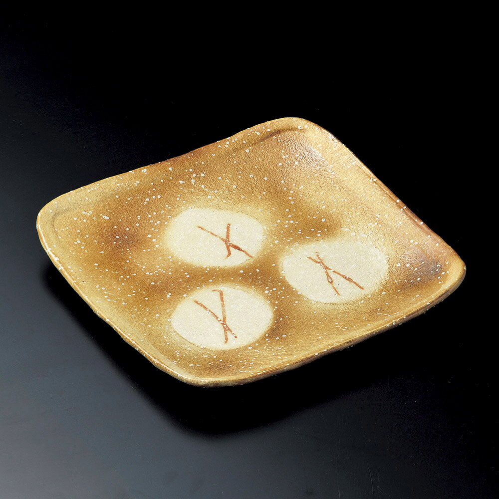 5個セット角皿 焼〆火ダスキ10.0角皿（信楽焼） [ 30 x 30 x 3.5cm ] | 角 角皿 スクエア 食器 業務用 飲食店 カフェ うつわ 器 おしゃれ かわいい ギフト プレゼント 引き出物 内祝い 結婚祝い 誕生日 贈り物 贈答品 おすすめ 食器セット setomono-11187306 せともの本舗 サンプル画像2