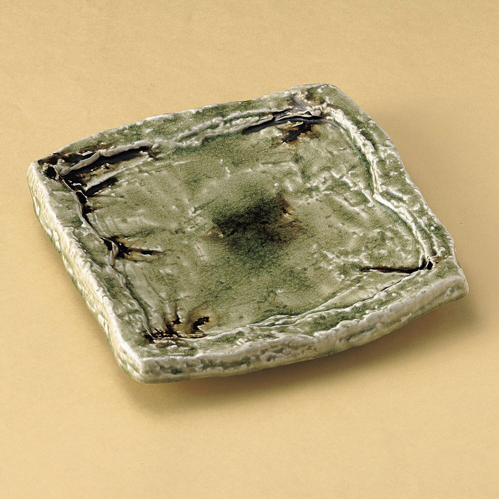 正角皿 ビードロがた彫正角皿 [ 23 x 23 x 3.7cm ] | 角 角皿 スクエア 食器 業務用 飲食店 カフェ うつわ 器 おしゃれ かわいい ギフト プレゼント 引き出物 内祝い 結婚祝い 誕生日 贈り物 贈答品 おすすめ