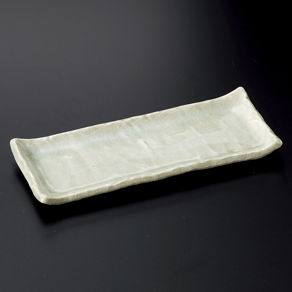 突出皿 うすみどり突出皿 [ 24.5 x 9.8 x 2.3cm ] | 和皿 焼き物 焼物 串皿 食器 業務用 飲食店 カフェ うつわ 器 おしゃれ かわいい お洒落 可愛い ギフト プレゼント 引き出物 内祝い 結婚祝い 誕生日 贈り物 贈答品 人気 おすすめ