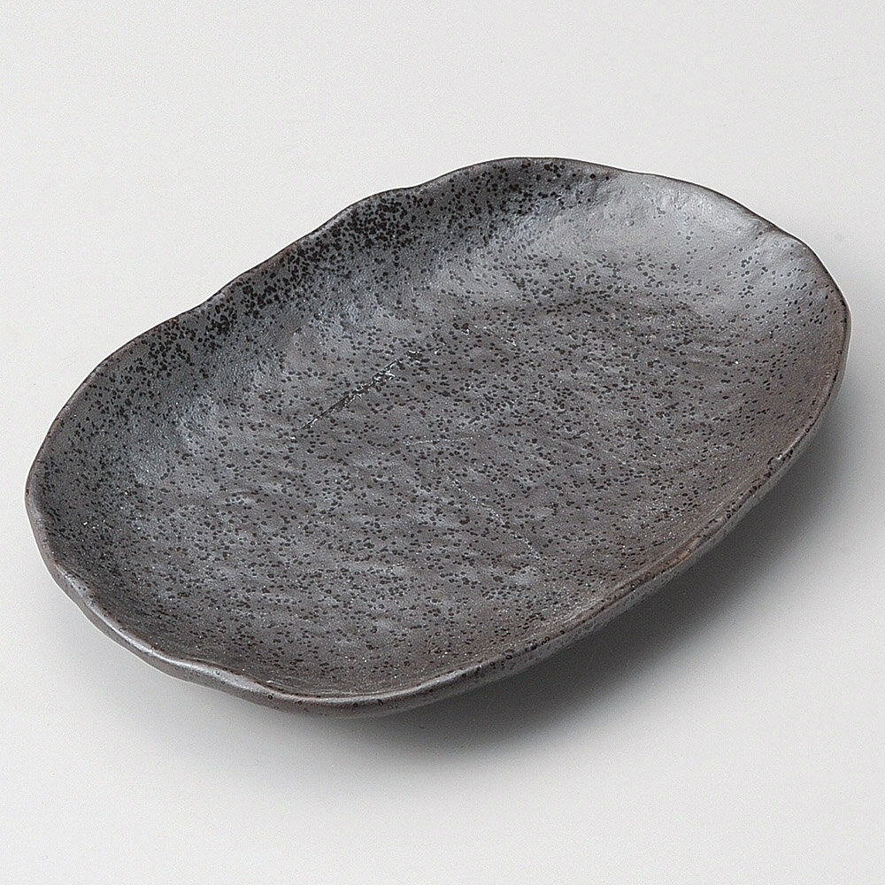 楽天せともの本舗取皿 黒釉楕円皿 [ 18 x 12.5 x 2.2cm ] | 取り皿 フルーツ皿 菓子皿 食器 業務用 飲食店 カフェ うつわ 器 おしゃれ かわいい お洒落 可愛いギフト プレゼント 引き出物 内祝い 結婚祝い 誕生日 贈り物 贈答品 おすすめ 人気