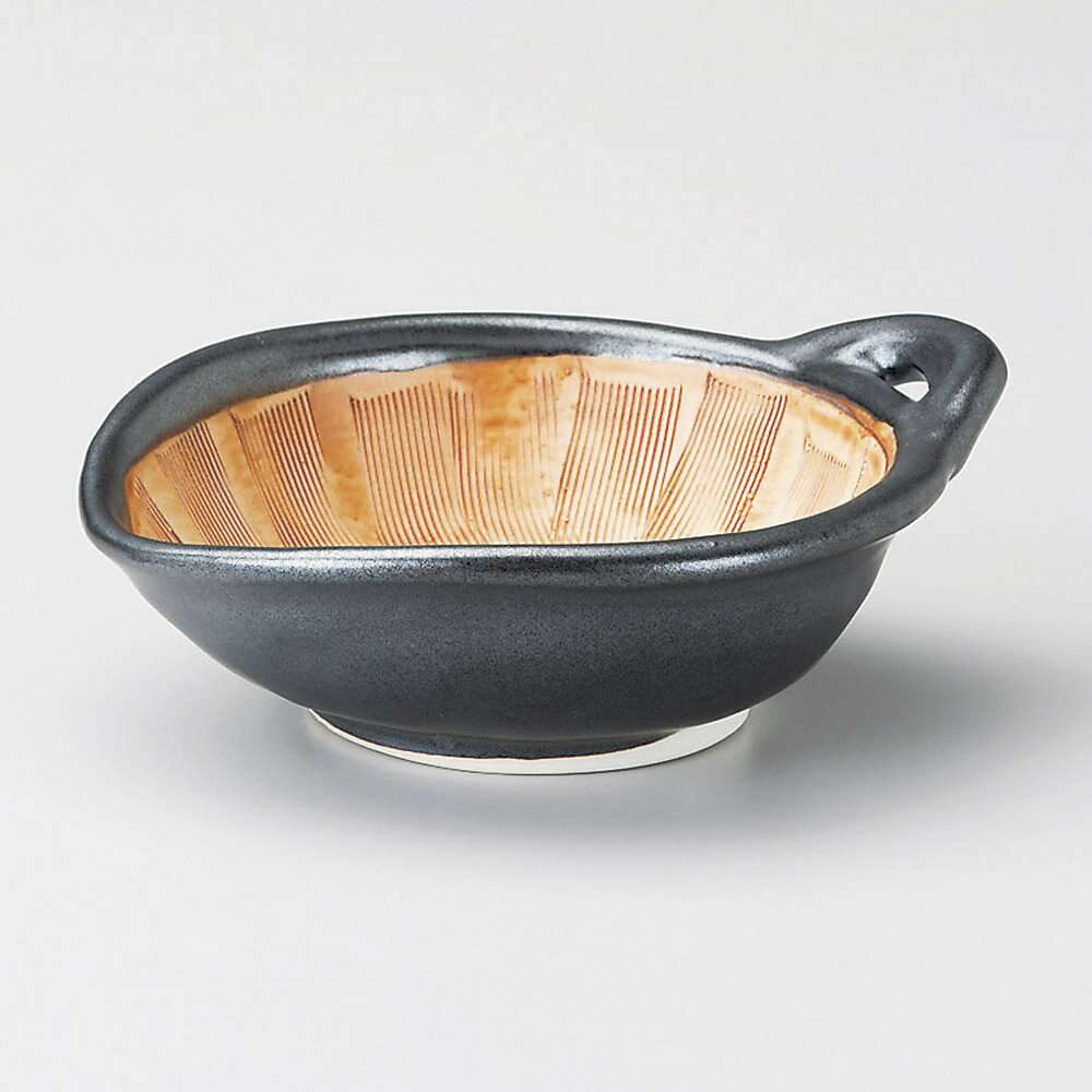 すり鉢ドレッシング 黒釉納豆三角すり小鉢 [ 15 x 12.8 x 3.8cm 230 ] 【料亭 旅館 和食器 飲食店 業務..