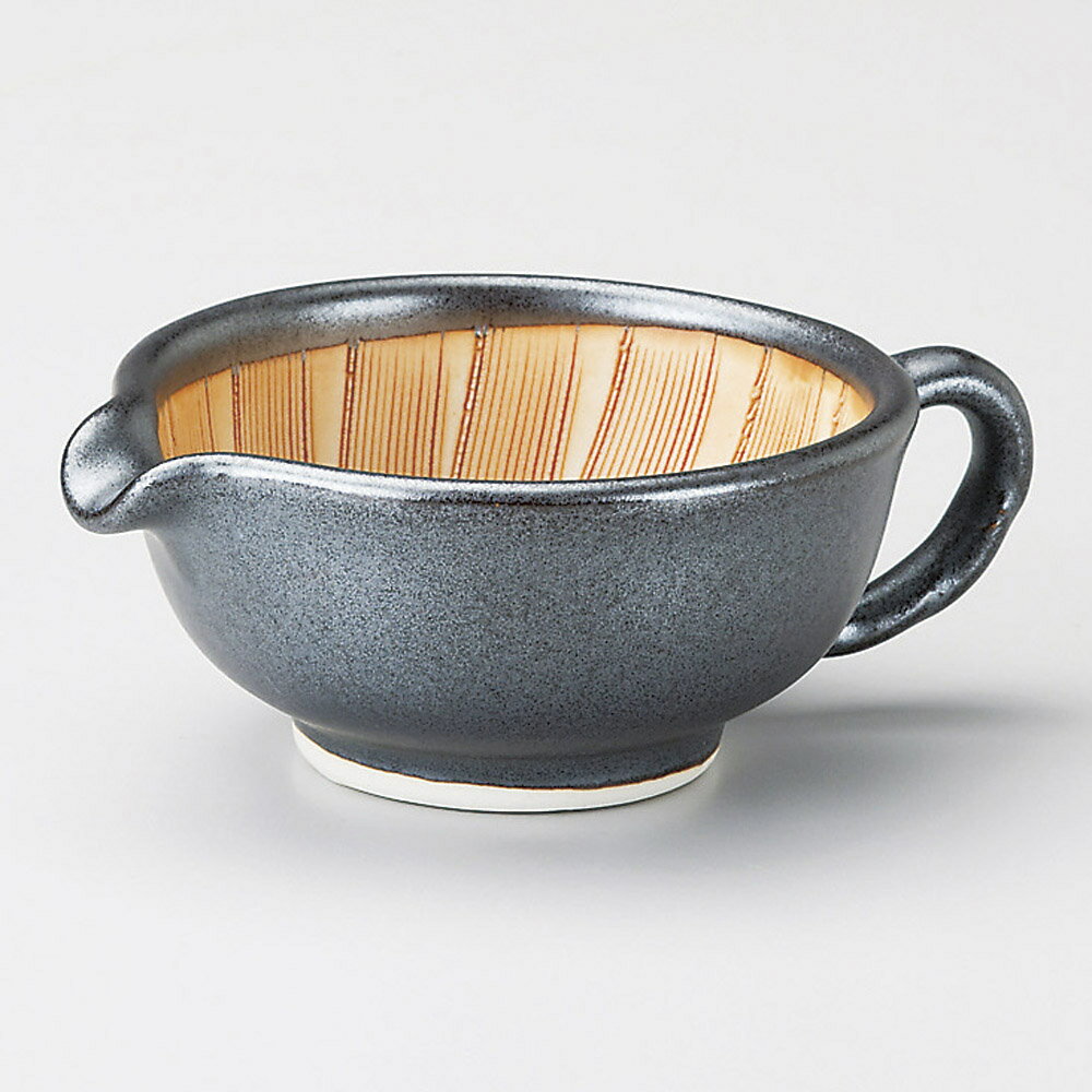 すり鉢ドレッシング 黒釉ドレッシング鉢 [ 12 x 10.3 x 5cm 250 ] 【料亭 旅館 和食器 飲食店 業務用】