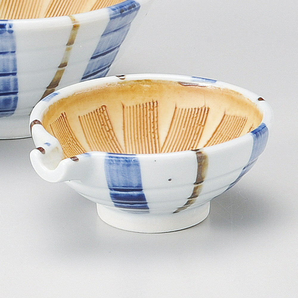 すり鉢 十草片口スリ鉢 [ 9.8 x 8.6 x 3.8cm ] 【料亭 旅館 和食器 飲食店 業務用】