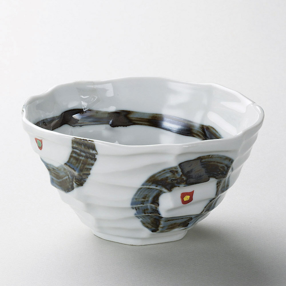 多用丼 呉須丸紋八角丼（小） [ 13.5 x 7.3cm 450cc ] | お好み丼 丼ぶり カフェ丼 鉢 ラーメン そば うどん ボウル 食器 業務用 飲食店 カフェ うつわ 器 おしゃれ かわいい ギフト プレゼント 誕生日 贈り物 贈答品