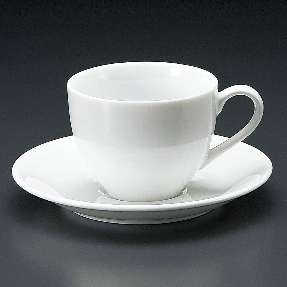 コーヒー クレストアメリカン碗皿 [ 8.5 x 6.6cm 230cc ・ 15 x 2cm ] 【料亭 旅館 和食器 飲食店 業務..