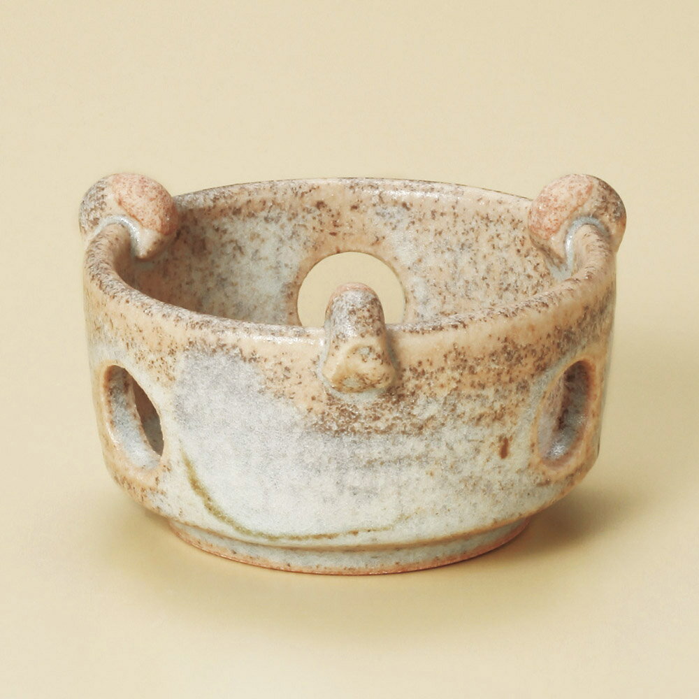 陶板 むさしの耐熱コンロ（小）（萬古焼） [ 11.5 x 6.5cm ] 【料亭 旅館 和食器 飲食店 業務用】