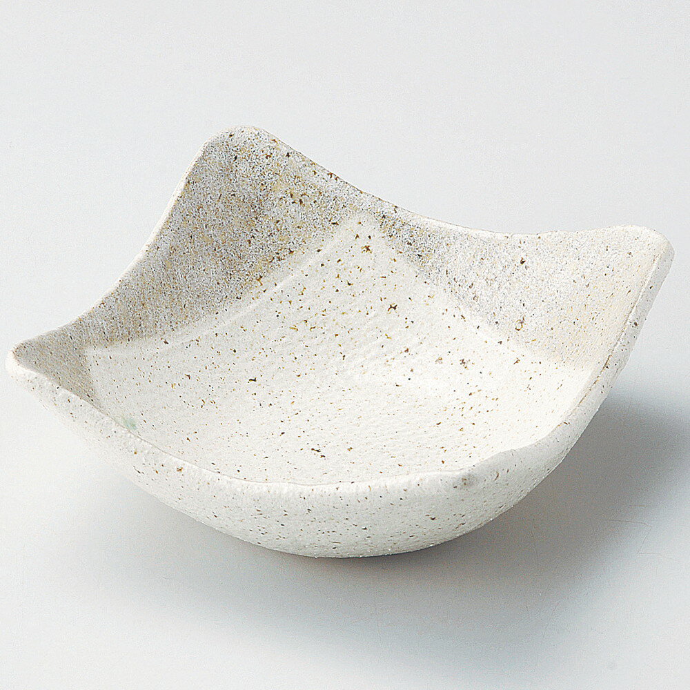 Low Bowls - ☆ 中鉢 ☆ 白唐津4.8角鉢 [ 12.8 x 12.8 x 5.1cm ] | 中鉢 盛鉢 取り鉢 ボウル 中 おすすめ 人気 食器 業務用 飲食店 カフェ うつわ 器 おしゃれ かわいい お洒落 ギフト プレゼント 引き出物 内祝い 結婚祝い 誕生日 贈り物 贈答品