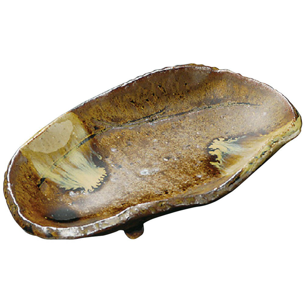Oval Dishes - ☆ 刺身鉢 ☆ 手造り朝鮮唐津楕円四ッ足向付 [ 20 x 12.5 x 3.8cm ] | 和食器 鉢 小鉢 ボウル 浅鉢 料亭 ホテル 食器 業務用 飲食店 カフェ うつわ 器 おしゃれ かわいい ギフト プレゼント 内祝い 誕生日 贈り物 贈答品 おすすめ