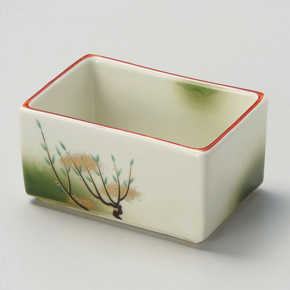 ☆ 向付 ☆ 京柳長角向付 [ 12.5 x 8.5 x 6.5cm ] | 和食器 鉢 小鉢 ボウル 浅鉢 料亭 ホテル 食器 業務..