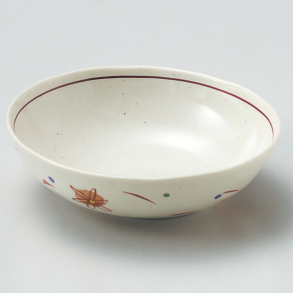 ☆ 向付 ☆ 手描き色絵草花だ円鉢 大 [ 16.7 x 15 x 5.2cm ] | 和食器 鉢 小鉢 ボウル 浅鉢 料亭 ホテル 食器 業務用 飲食店 カフェ うつわ 器 おしゃれ かわいい ギフト プレゼント 内祝い 誕生日 贈り物 贈答品 おすすめ