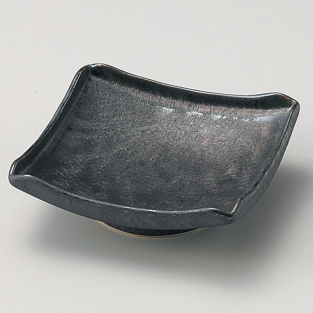 ☆ 向付 ☆ 金結晶正角向付 [ 14.3 x 14.3 x 4.7cm ] | 和食器 鉢 小鉢 ボウル 浅鉢 料亭 ホテル 食器 業務用 飲食店 カフェ うつわ 器 おしゃれ かわいい ギフト プレゼント 内祝い 誕生日 贈り物 贈答品 おすすめ