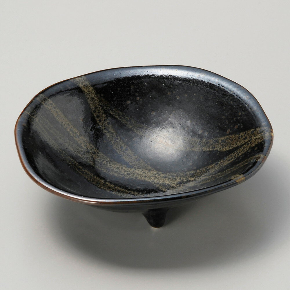 ☆ 中鉢 ☆ 油滴三つ足5.0鉢 [ φ15.5 x 4.6cm ] | 中鉢 盛鉢 取り鉢 ボウル 中 おすすめ 人気 食器 業務..