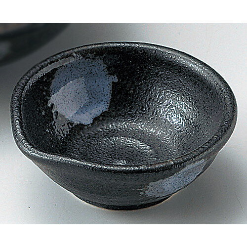 樂天商城 - ☆ 刺身鉢 ☆ 白吹黒水晶片口豆鉢 [ 8.9 x 8.7 x 3.5cm ] 【 料亭 旅館 和食器 飲食店 業務用 】