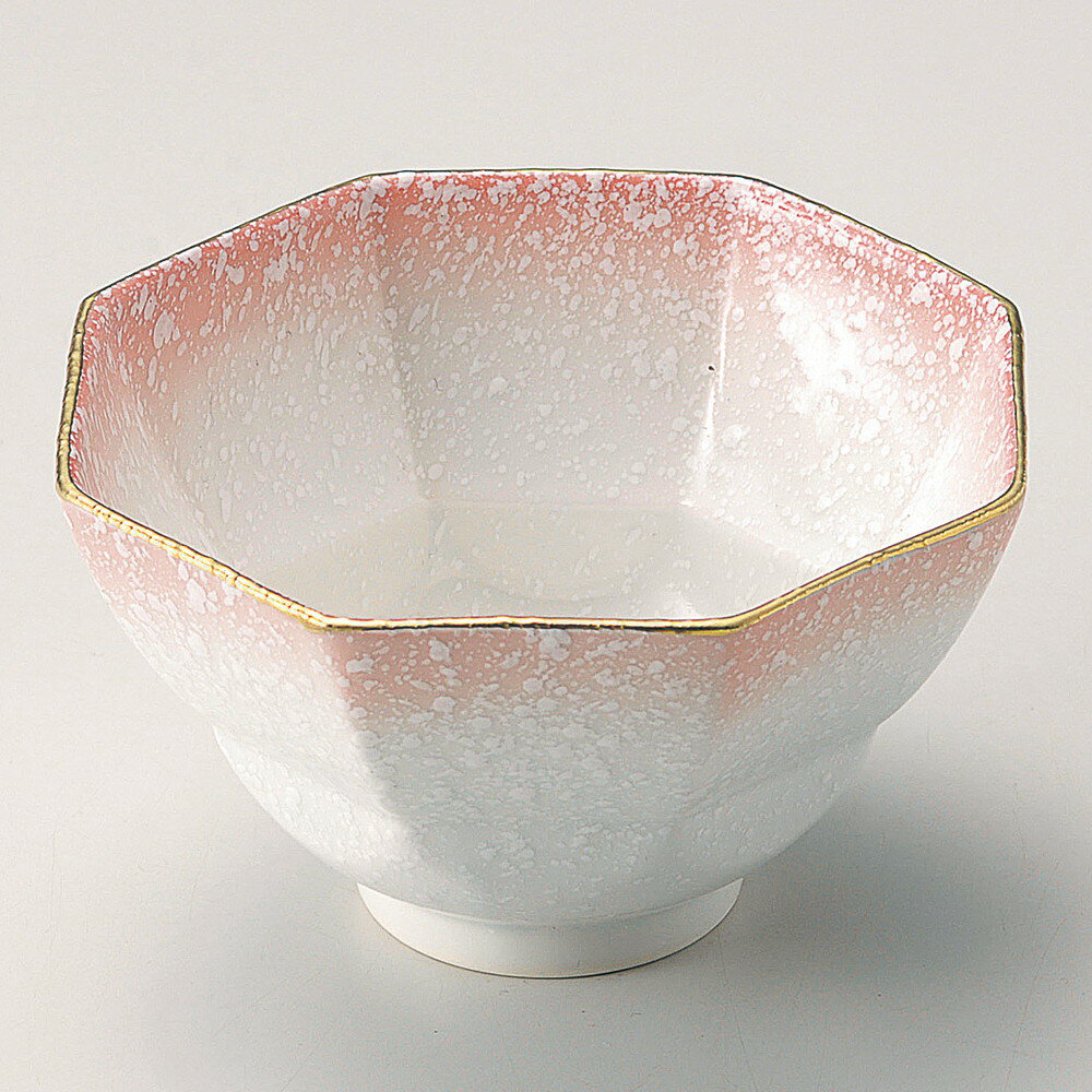 樂天商城 - ☆ 中鉢 ☆ ピンク吹八角向付 [ φ12.7 x 7cm ] | 中鉢 盛鉢 取り鉢 ボウル 中 おすすめ 人気 食器 業務用 飲食店 カフェ うつわ 器 おしゃれ かわいい お洒落 ギフト プレゼント 引き出物 内祝い 結婚祝い 誕生日 贈り物 贈答品