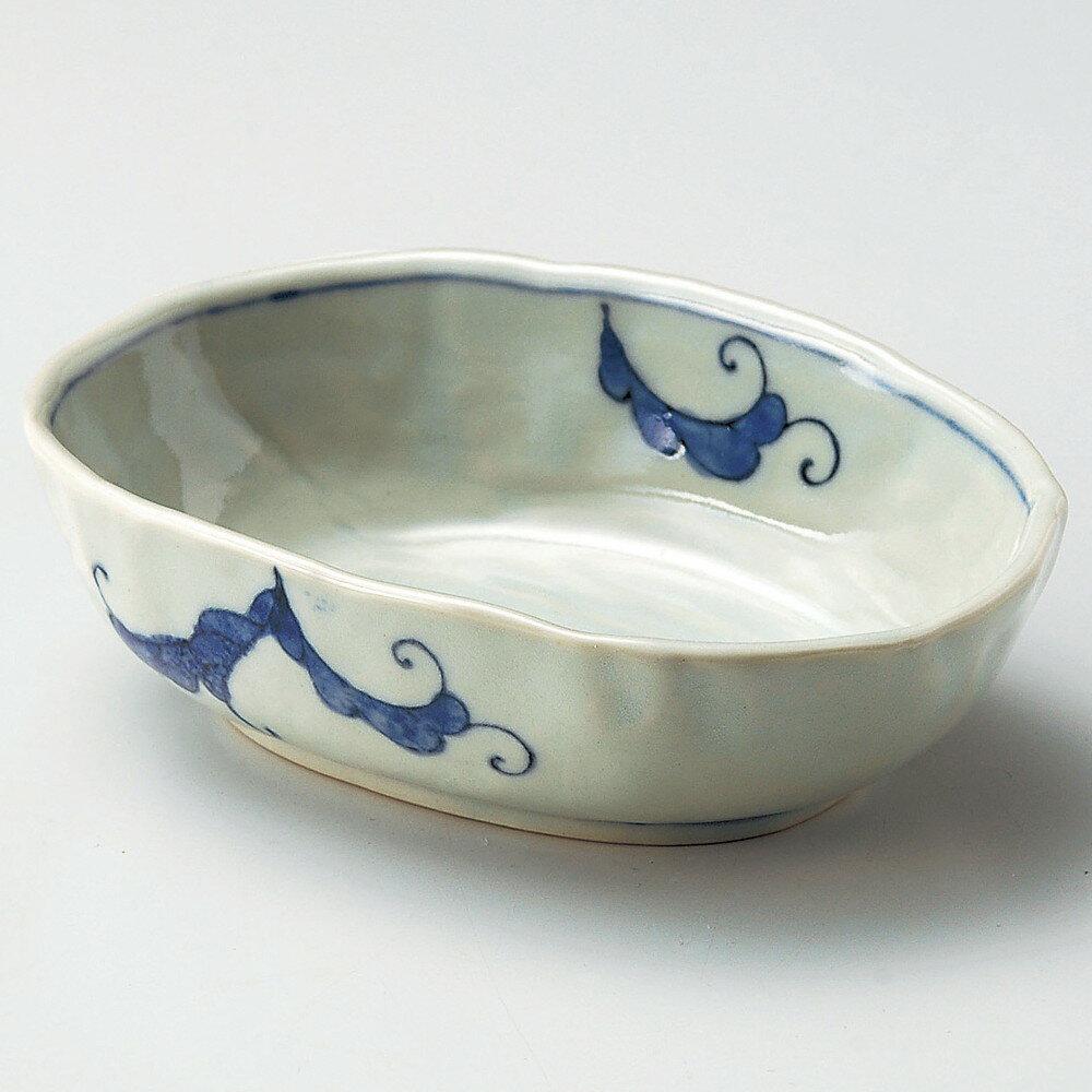 ☆ 中鉢 ☆ 藍古染楕円向付 16 x 10.8 x 4.6cm 中鉢 盛鉢 取り鉢 ボウル 中 おすすめ 人気 食器 業務用 飲食店 カフェ うつわ 器 おしゃれ かわいい お洒落 ギフト プレゼント 引き出物 内祝い 結婚祝い 誕生日 贈り物 贈答品