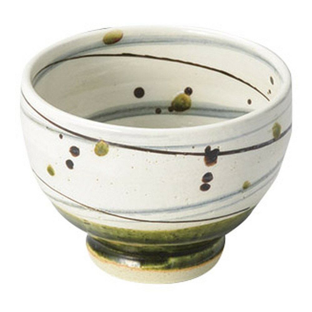 織部粉引乱線高台小鉢[φ10x7....