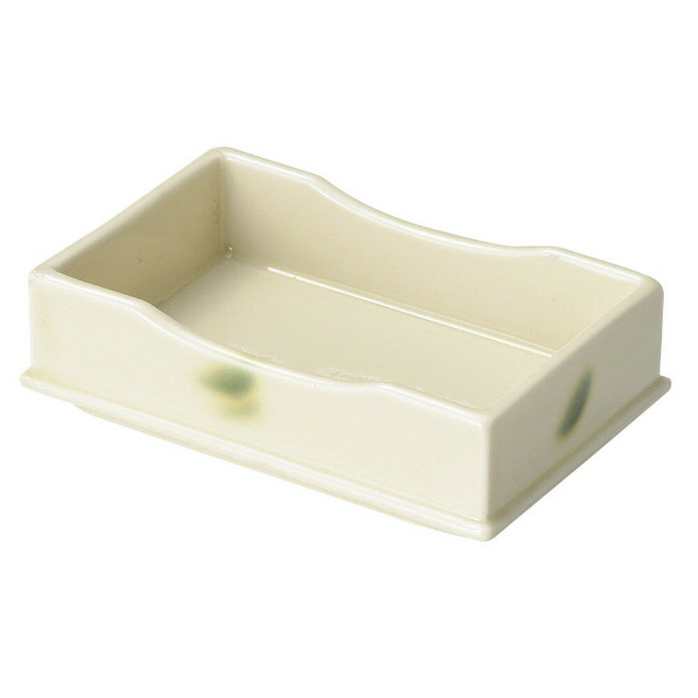 黄釉織部流し 重ね長角鉢 [ 11.5 x 7.4 x 3.5cm ] | 小鉢 小 小さい 鉢 ボウル 万能 人気 おすすめ 食器 業務用 飲食店 カフェ うつわ 器 おしゃれ かわいい ギフト プレゼント内祝い 結婚祝い 誕生日 贈り物 贈答品