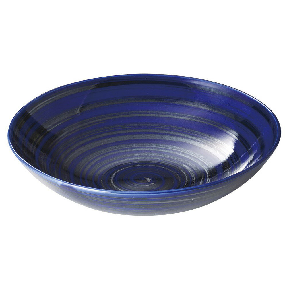 刷毛目銀彩ルリ尺鉢 [ φ30.2 x 7.6cm ] [ 大鉢 ]| 鉢 パスタ皿 盛り鉢 ボウル 大きい おすすめ 食器 業務用 飲食店 カフェ うつわ 器 ギフト プレゼント 内祝い 結婚祝い 誕生日 贈り物 贈答品 おしゃれ かわいい