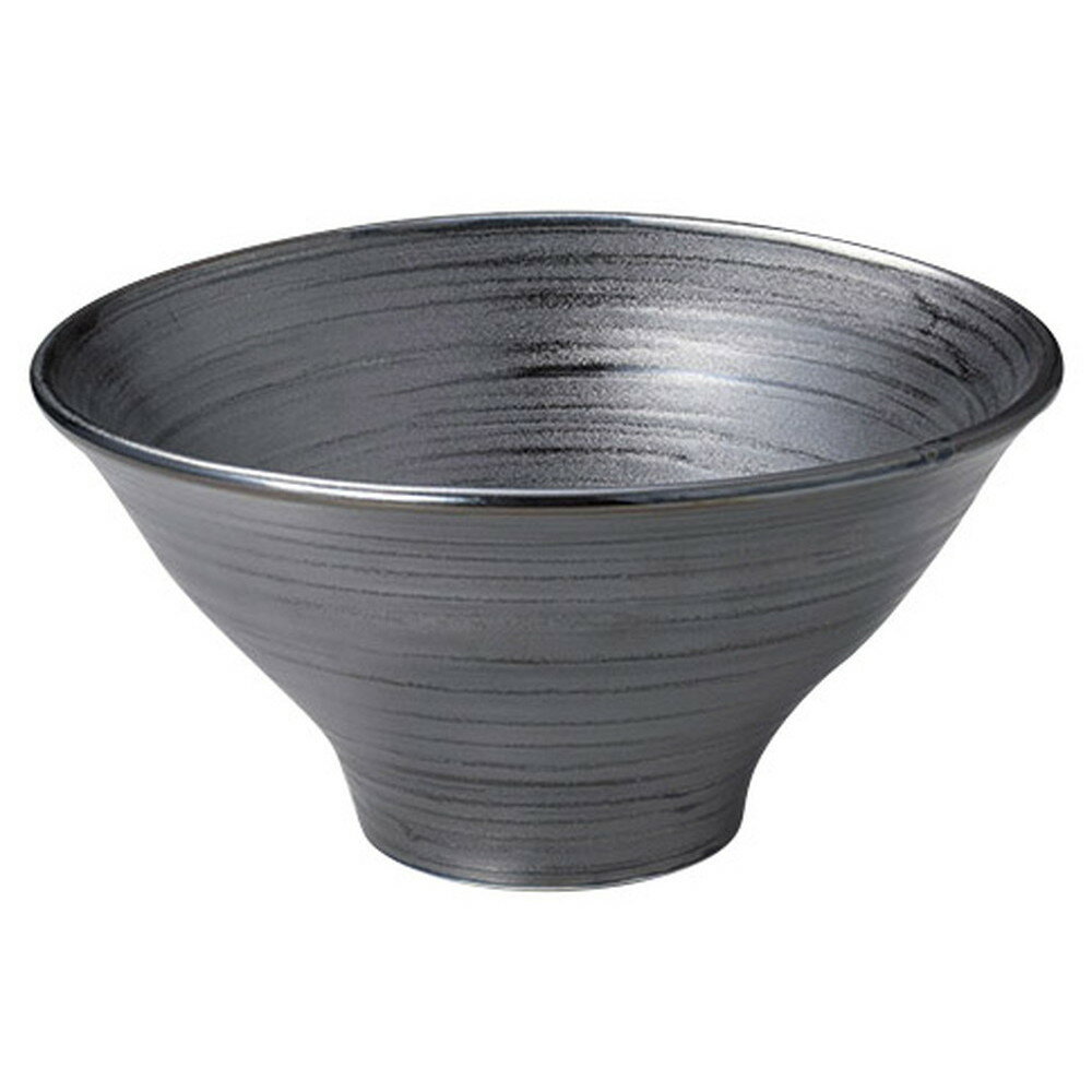 刷毛巻銀彩6.0新型反丼 [ φ18.6 x 9.8cm ] | お好み丼 丼ぶり カフェ丼 鉢 ラーメン そば うどん ボウル 食器 業務用 飲食店 カフェ うつわ 器 おしゃれ かわいい ギフト プレゼント 誕生日 贈り物 贈答品