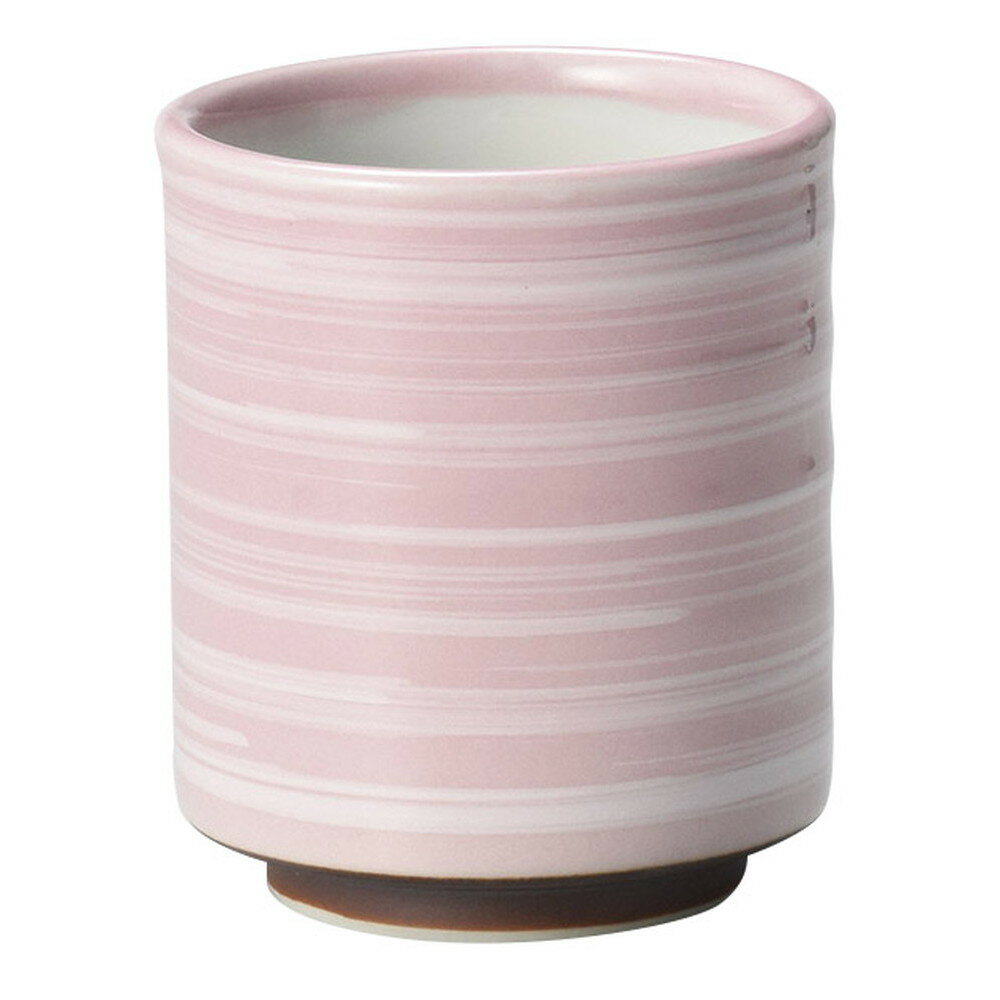 ピンク 白刷毛 切立湯呑(小) [ φ6.8 x 8.1cm(180cc) ] | ゆのみ 湯呑 湯飲み 一服 お茶 人気 おすすめ 食器 業務用 飲食店 カフェ うつわ 器 おしゃれ かわいい ギフト プレゼント 引き出物 誕生日 贈り物 贈答品