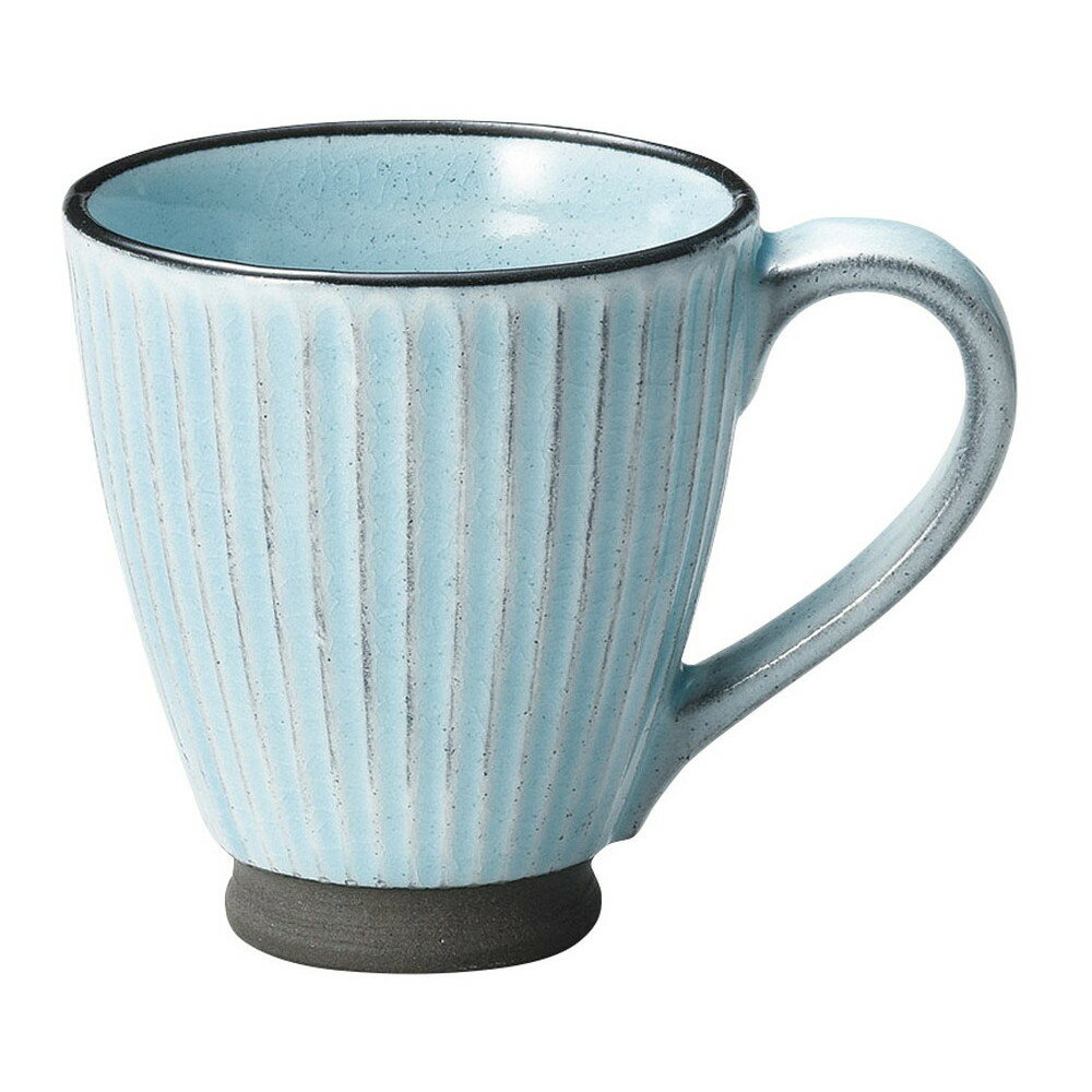 黒土化粧しのぎマグ(ブルー) [ φ8.7 x 9.3cm(250cc) ] [ マグカップ ] | マグ マグカップ コーヒー 紅茶 ティー 人気 おすすめ 食器 洋食器 業務用 飲食店 カフェ うつわ 器 おしゃれ かわいい ギフト プレゼント 引き出物 誕生日 贈り物 贈答品