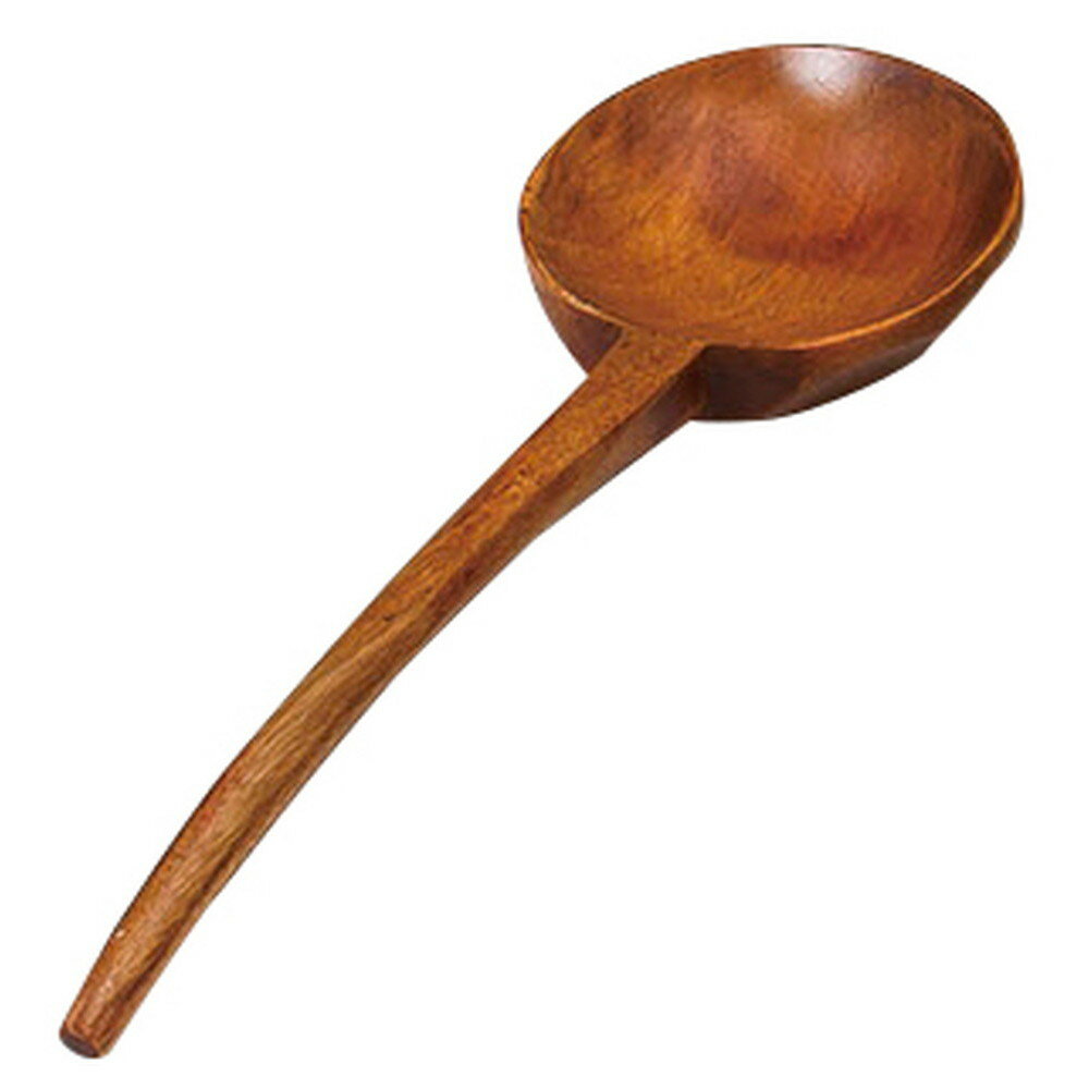 Soup Ladle （Holed） - ニュー玉杓子 (小) 摺漆 [ φ6.5 x L21.5(柄15) ] [ お玉 ] | 飲食店 ホテル レストラン 旅館 業務用