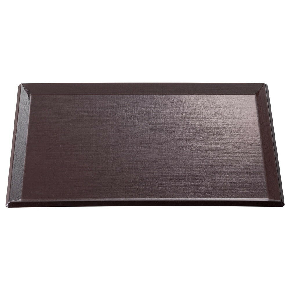 [商品名]　(TA)耐熱長手布目盆 新溜NS尺5寸(ノンスリップ加工)[素材]　熱硬化特殊樹脂[寸法]　45 x 33 x 1.8cm[産地]　日本洗浄機可画像は全サイズ同じものを使用しています。サイズによって、形状などに違いがある場合がご...