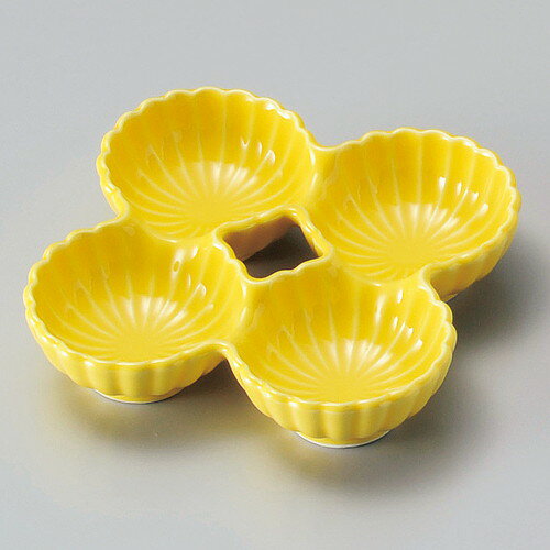 ☆ 松花堂 ☆ 黄菊型四品鉢 [ 11.4 x 2.6cm ] | 弁当 小鉢 豆皿 幕ノ内 人気 おすすめ 食器 業務用 飲食店 カフェ うつわ 器 おしゃれ かわいい ギフト プレゼント 引き出物 誕生日 贈り物 贈答品