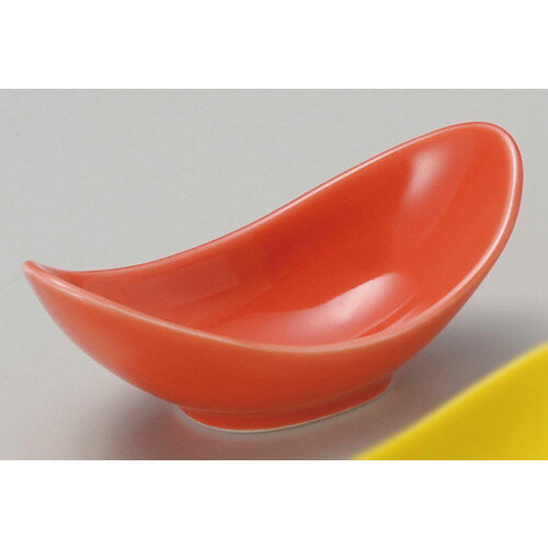 ☆ 珍味 ☆ 柿釉舟型珍味 [ 10.5 x 5 x 4.3cm ] | 珍味 小付け 小鉢 小皿 お漬物 薬味入れ おすすめ 人気..