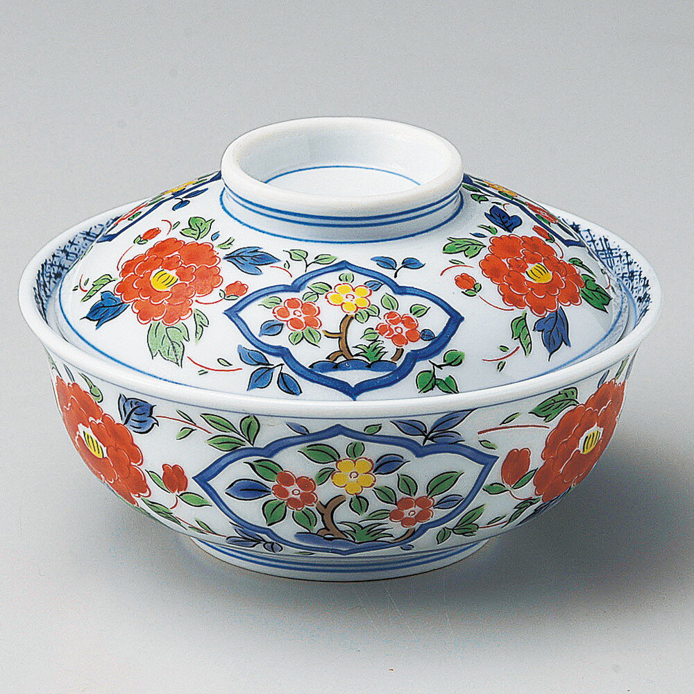 ☆ 蓋向 ☆ 花唐草4.5蓋向 [ φ14 x 5.5cm ] | 煮物 料亭 旅館 割烹 碗 人気 おすすめ 食器 業務用 飲食店..