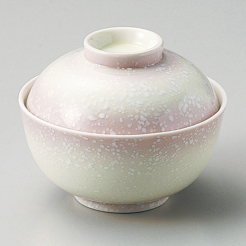 ☆ 円菓子碗 ☆ ピンク白吹煮物碗 [ φ11.5 x 9.5cm ] | 煮物 料亭 旅館 割烹 碗 人気 おすすめ 食器 業務用 飲食店 カフェ うつわ 器 おしゃれ かわいい ギフト プレゼント 引き出物 誕生日 贈り物 贈答品