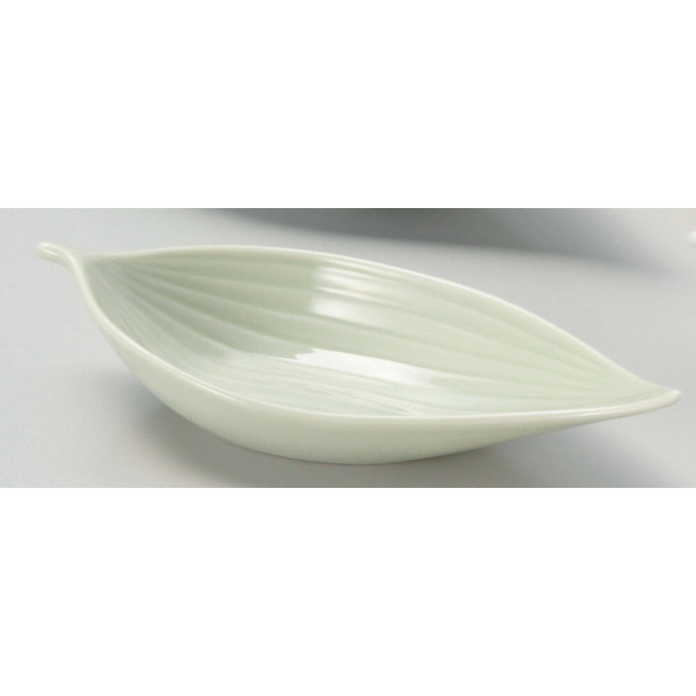 樂天商城 - ☆ 珍味 ☆ ヒワ笹型小付 [ 15.2 x 5.8 x 2.3cm ] | 珍味 小付け 小鉢 小皿 お漬物 薬味入れ おすすめ 人気 食器 業務用 飲食店 カフェ うつわ 器 おしゃれ かわいい お洒落 可愛い ギフト プレゼント 引き出物 内祝い 結婚祝い 誕生日 贈り物 贈答品