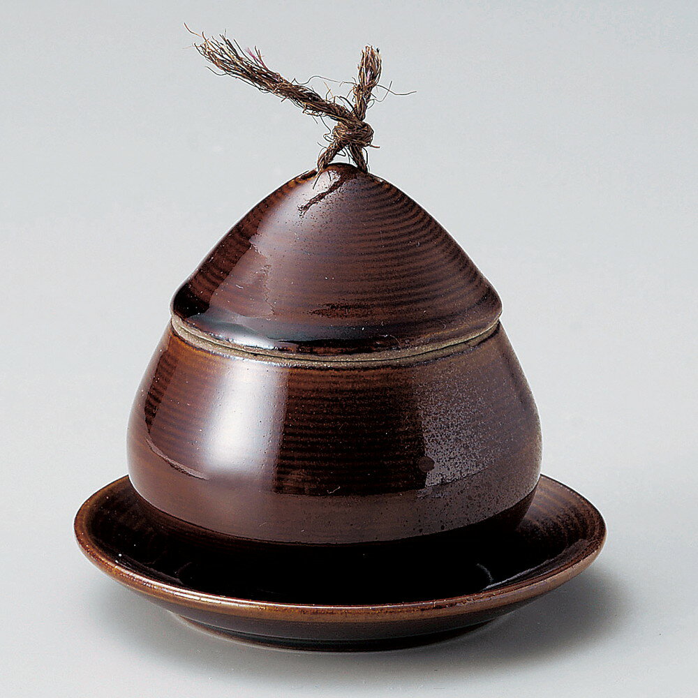 むし碗 / アメ釉くり蒸 小 [ φ8.5 x 8.8cm 150cc ] | 茶碗蒸し ちゃわんむし 蒸し器 寿司屋 碗 むし碗 ..