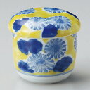 ミニむし碗 / 黄地草花むし碗 [ φ7.7 x 6.8cm ] | 茶碗蒸し ちゃわんむし 蒸し器 寿司屋 碗 むし碗 食器 業務用 飲食店 おしゃれ かわいい ギフト プレゼント 引き出物 誕生日 贈り物 贈答品