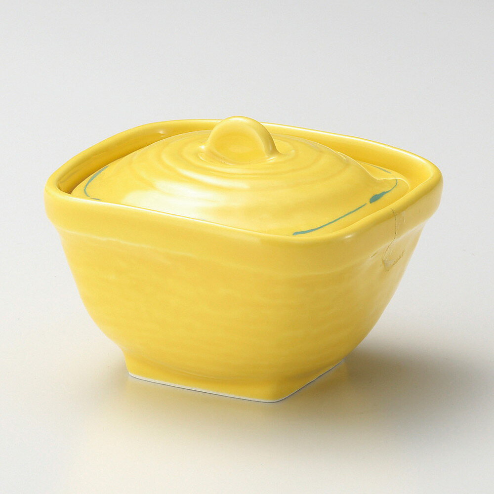 ☆ 蓋向 ☆ 黄輝角煮物碗 [ 10 x 10 x 7.5cm ] | 煮物 料亭 旅館 割烹 碗 人気 おすすめ 食器 業務用 飲..