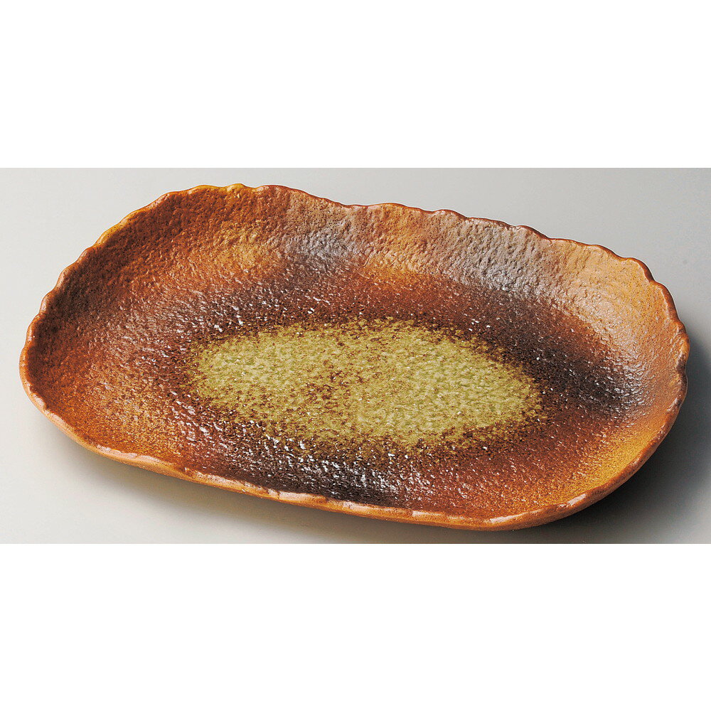 ☆ 長角大皿 ☆ 南蛮吹尺二皿 [ 37 x 26.5cm ] | 和皿 焼き物 焼物 串皿 食器 業務用 飲食店 カフェ うつわ 器 おしゃれ かわいい お洒落 可愛い ギフト プレゼント 引き出物 内祝い 結婚祝い 誕生日 贈り物 贈答品 人気 おすすめ