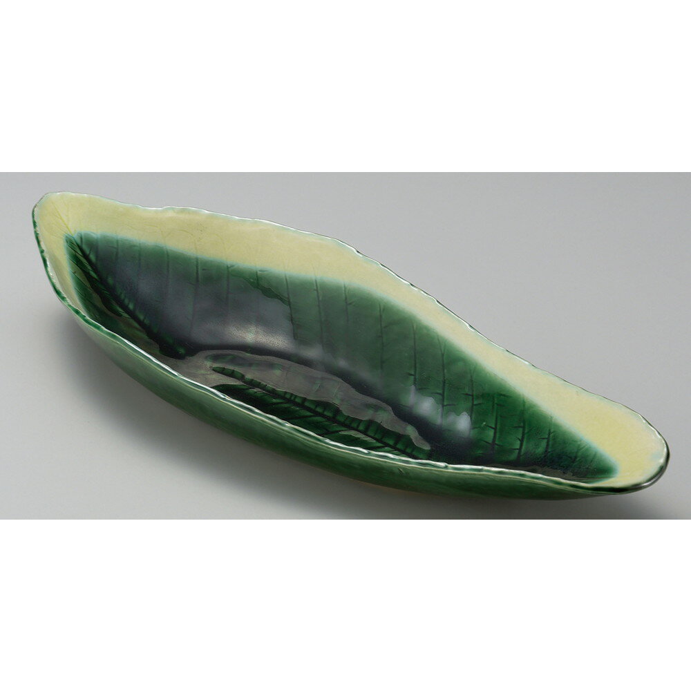 ☆ 変形大皿 ☆ 和匠木の葉型盛鉢 [ 43 x 18 x 6.5cm ] | 盛り鉢 盛鉢 万能 取り鉢 おすすめ 食器 業務用 飲食店 カフェ うつわ 器 おしゃれ かわいい お洒落 可愛い おしゃれ かわいい お洒落 可愛い
