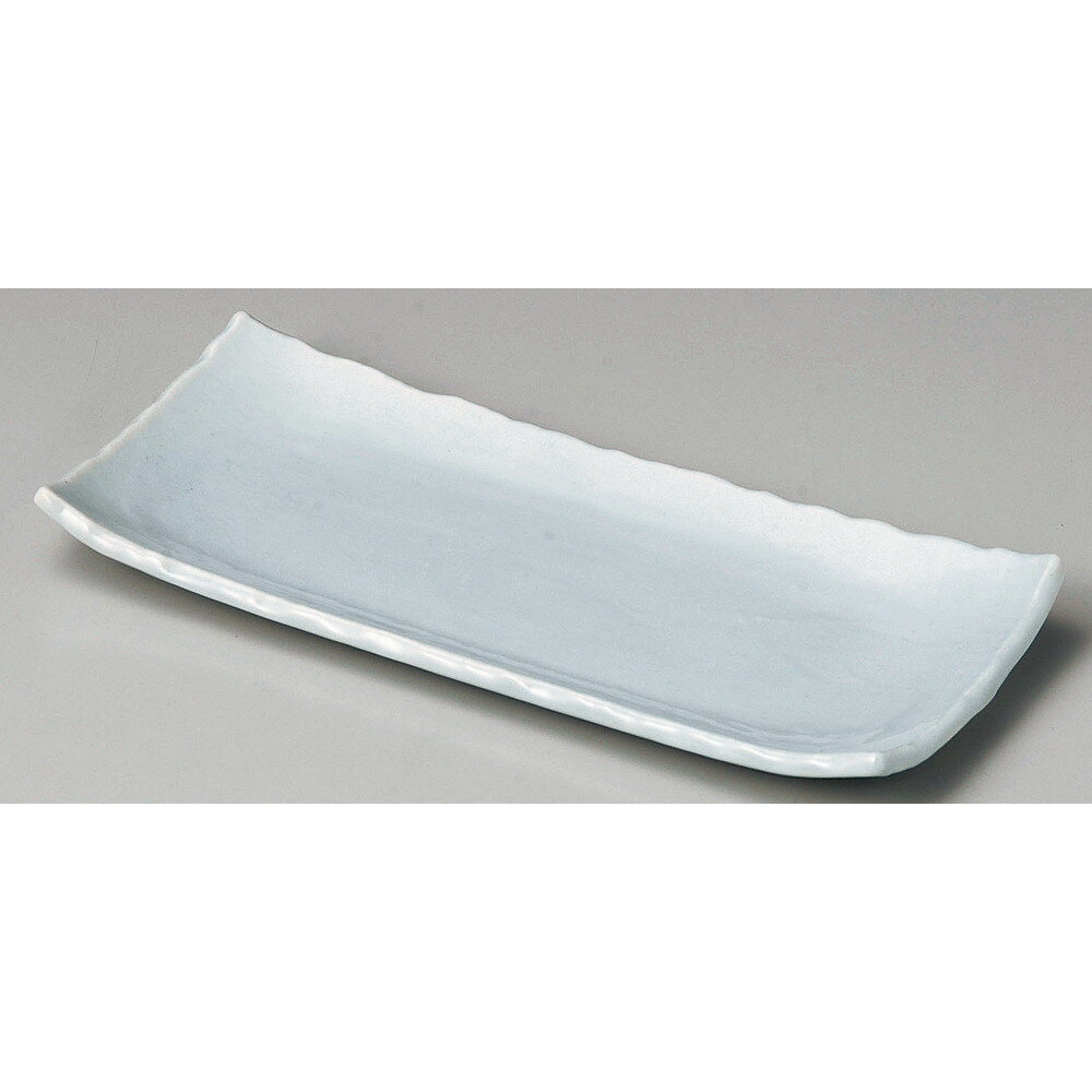 ☆ 長角皿 ☆ 青白釉さんま皿 [ 28.9 x 12.4 x 2.5cm ] | 和皿 焼き物 焼物 串皿 食器 業務用 飲食店 カフェ うつわ 器 おしゃれ かわいい お洒落 可愛い ギフト プレゼント 引き出物 内祝い 結婚祝い 誕生日 贈り物 贈答品 人気 おすすめ