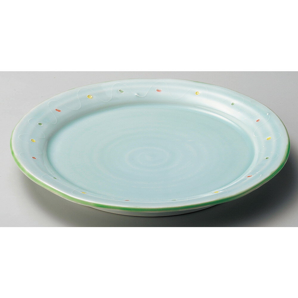 Other - ☆ 丸大皿 ☆ ウォーターブルー7.5皿 [ φ23.5 x 3cm ] | 大きい お皿 大皿 盛り皿 盛皿 人気 おすすめ パスタ皿 パーティー 食器 業務用 飲食店 カフェ うつわ 器 ギフト プレゼント誕生日 贈り物 贈答品 おしゃれ かわいい