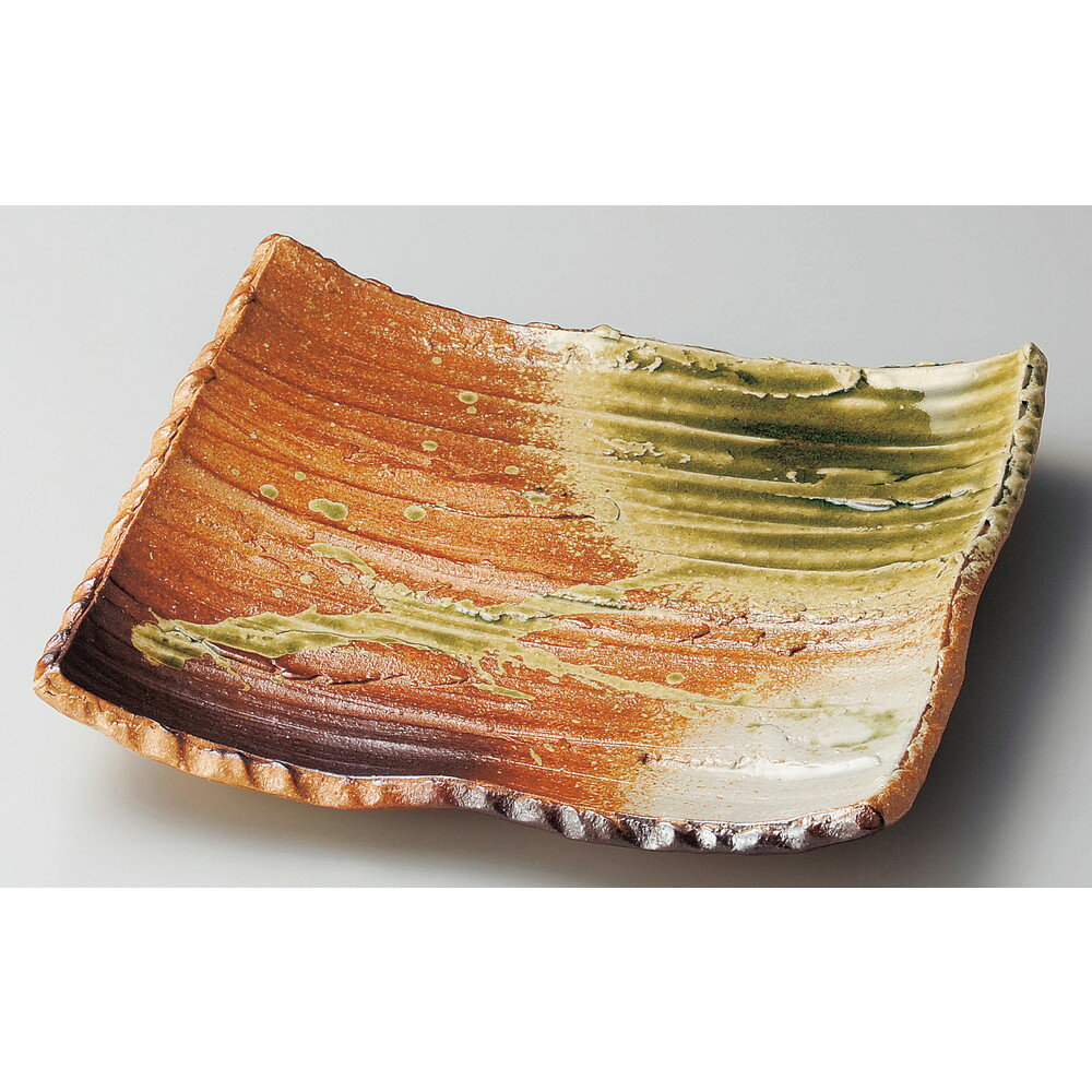 ☆ 長角大皿 ☆ 古信楽8.0足付そぎ長角皿 [ 24 x 19.5 x 3cm ] | 和皿 焼き物 焼物 串皿 食器 業務用 飲食店 カフェ うつわ 器 おしゃれ かわいい お洒落 可愛い ギフト プレゼント 引き出物 内祝い 結婚祝い 誕生日 贈り物 贈答品 人気 おすすめ