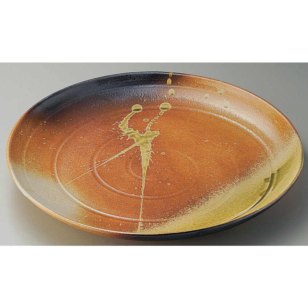 China - ☆ 丸大皿 ☆ 古信楽12.0丸皿 [ φ37 x 4.2cm ] | 大きい お皿 大皿 盛り皿 盛皿 人気 おすすめ パスタ皿 パーティー 食器 業務用 飲食店 カフェ うつわ 器 ギフト プレゼント誕生日 贈り物 贈答品 おしゃれ かわいい
