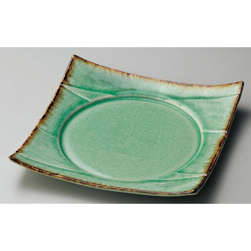 ☆ 角大皿 ☆ 翠玉8.5四方皿 [ 26.5 x 26.5 x 5cm ] 【 料亭 旅館 和食器 飲食店 業務用 】
