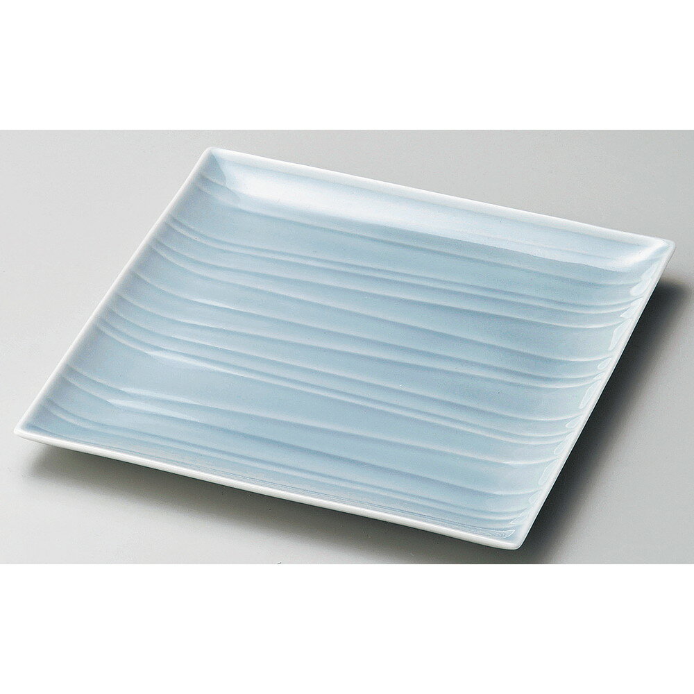 ☆ 角中皿 ☆ 薄墨青磁15cm正角皿 [ 15.3 x 15.3 x 1.8cm ] 【 料亭 旅館 和食器 飲食店 業務用 】