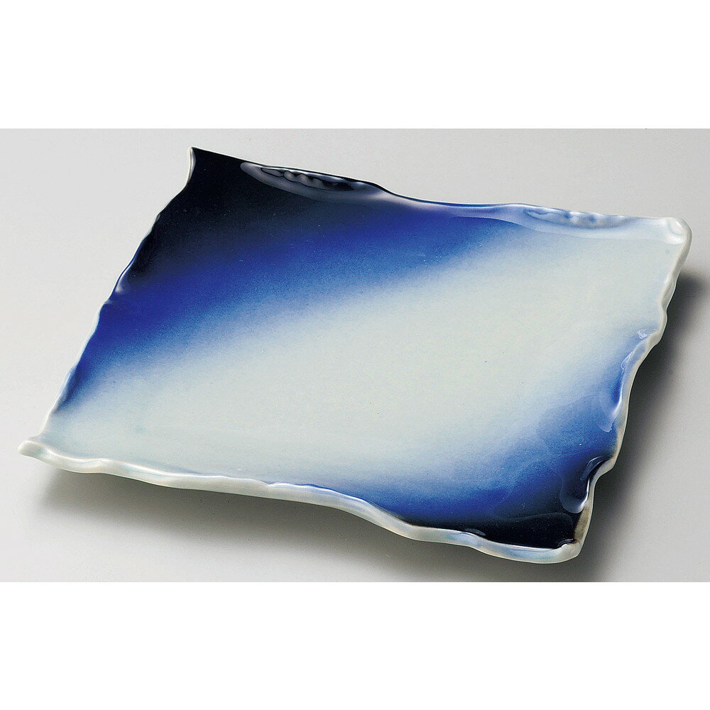 ☆ 角中皿 ☆ 蒼空四方皿(大) [ 23 x 23 x 2.8cm ] 【 料亭 旅館 和食器 飲食店 業務用 】