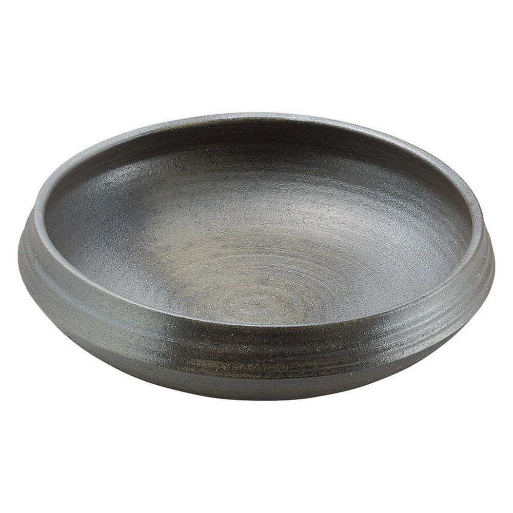 ☆ 丸大皿 ☆ 炭化12.0ひねり大鉢 [ φ